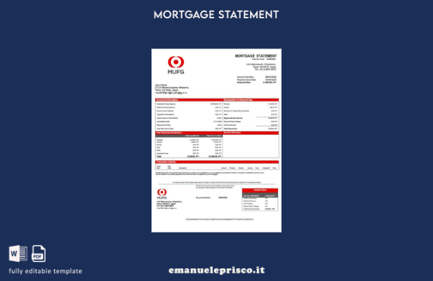 stile verificato Giappone Dichiarazione di mutuo della Bank of Tokyo Mitsubishi 